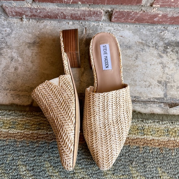 Steve Madden Tan Raffia Woven Miles - Picture 2 of 5